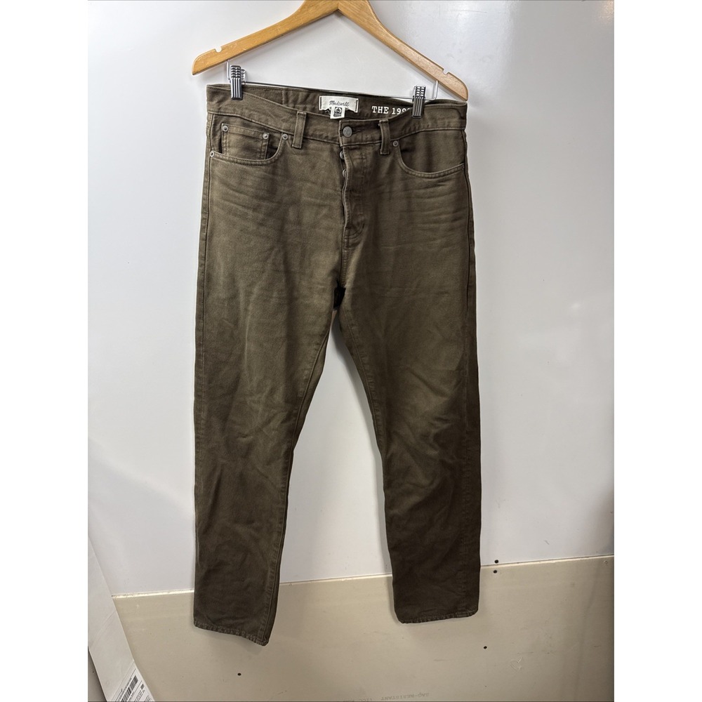 Madewell 1991 Straight Leg Jeans Mens W31 L32 Brown Wash Denim Casual Fall NW217